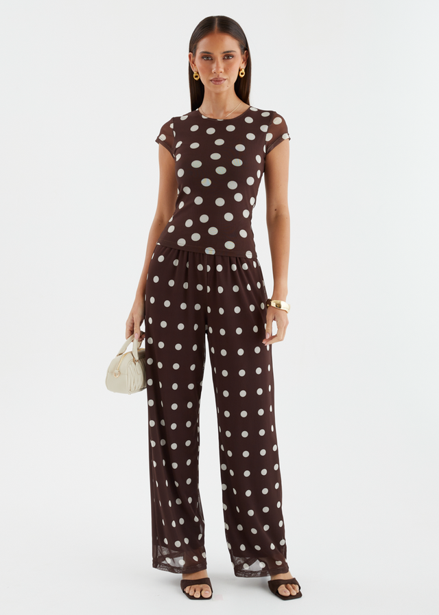 Robyn Mesh Pants - Espresso Spot