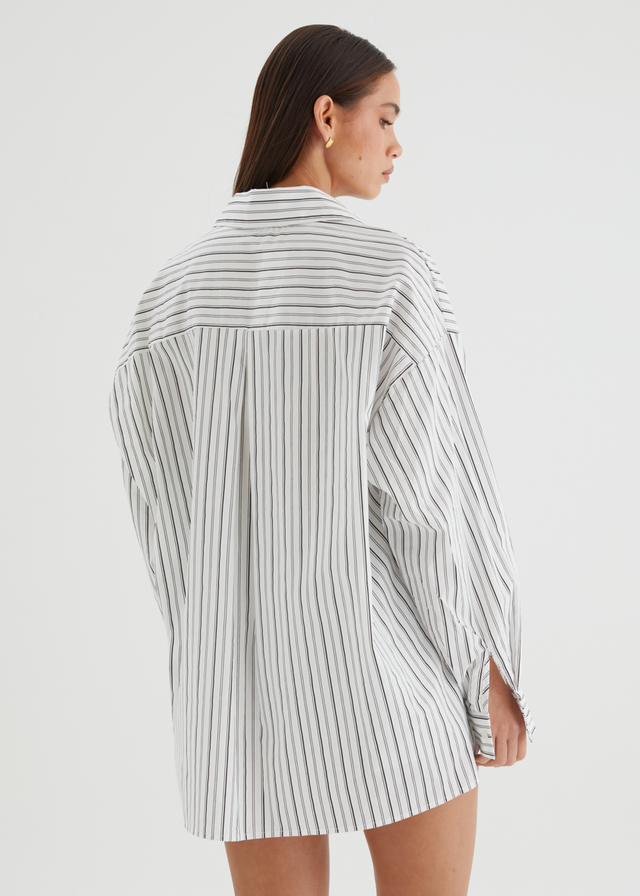 Jenkins Shirt - White Stripe