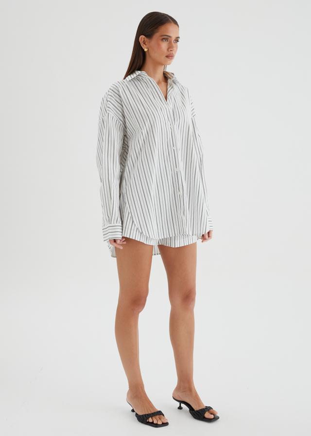 Jenkins Shirt - White Stripe