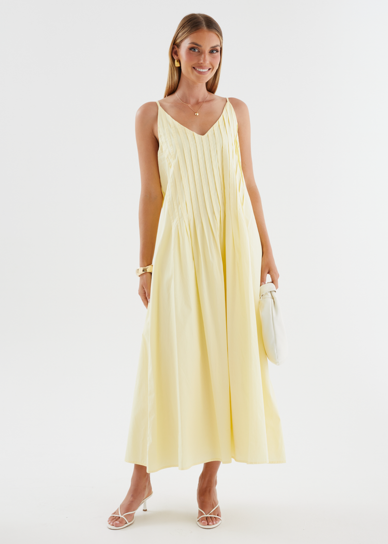 Latiana Maxi Dress - Brown Polka Dot  Gingham & Heels