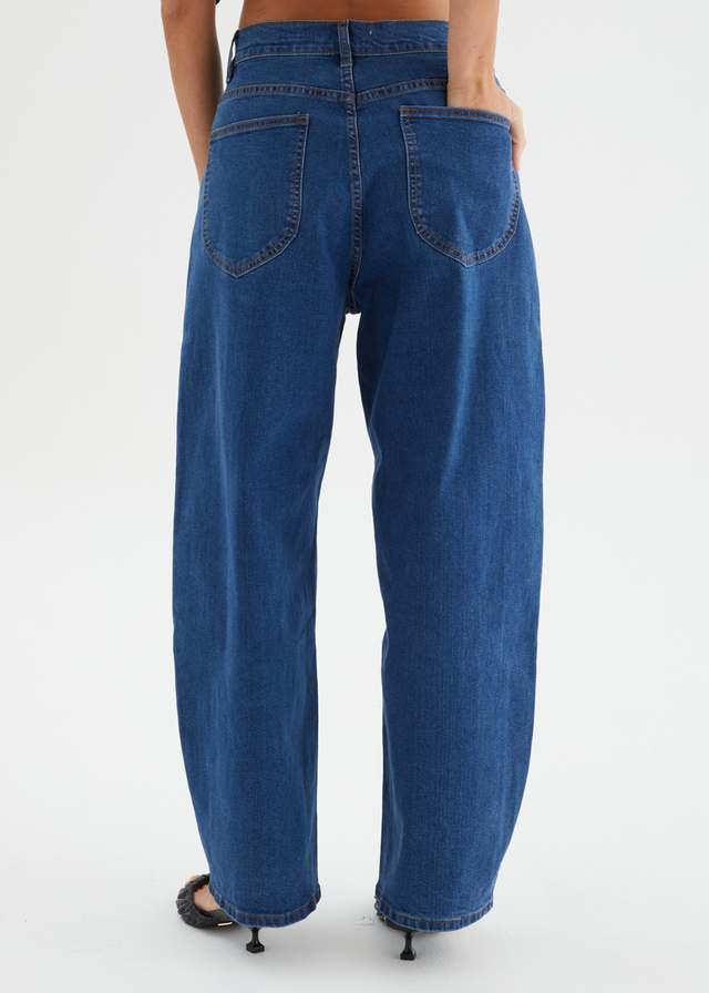 Anwar Barrel Jeans - Indigo