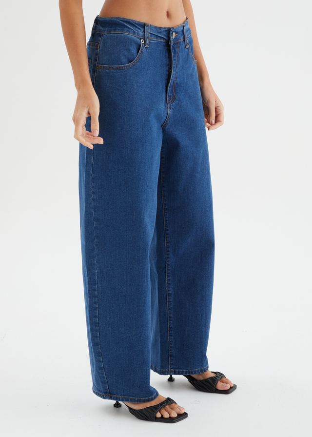 Anwar Barrel Jeans - Indigo