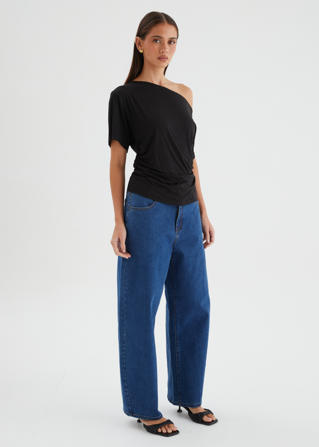 Anwar Barrel Jeans - Indigo