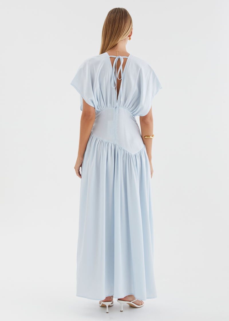 Layara Maxi Dress - Baby Blue Gingham & Heels Layara Maxi Dress - Baby Blue Gingham & Heels