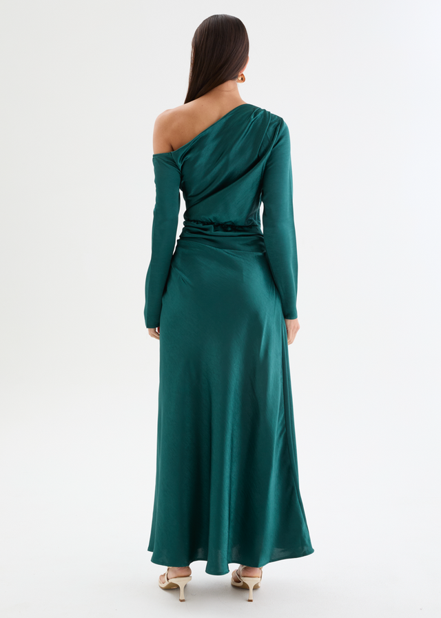 Destini Drop Shoulder Maxi Dress - Emerald