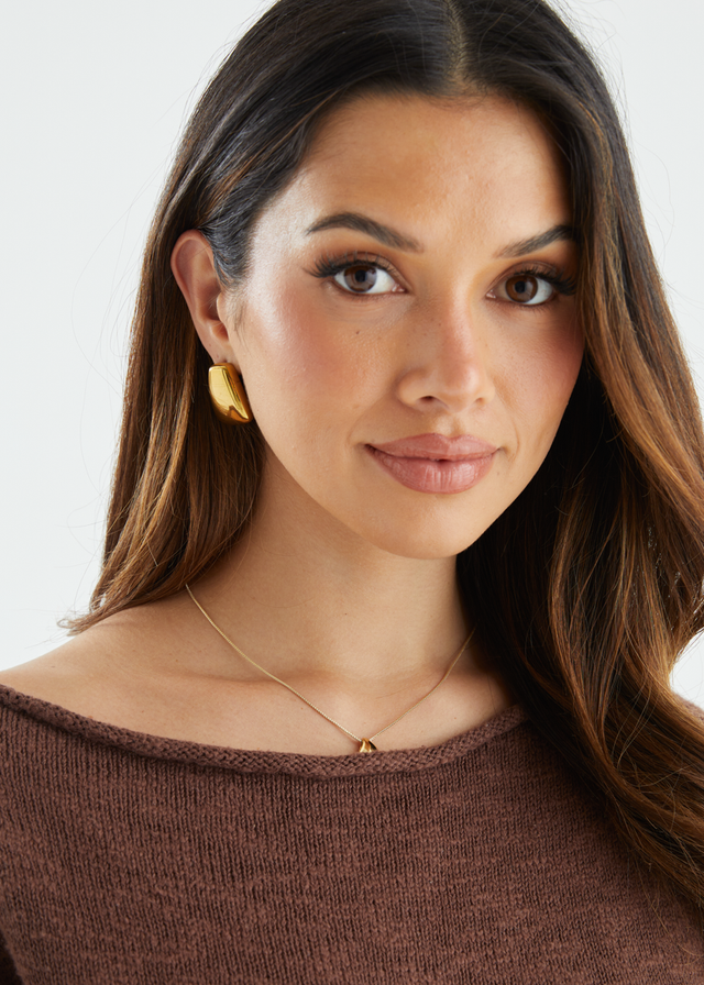Mikah Earrings - Gold