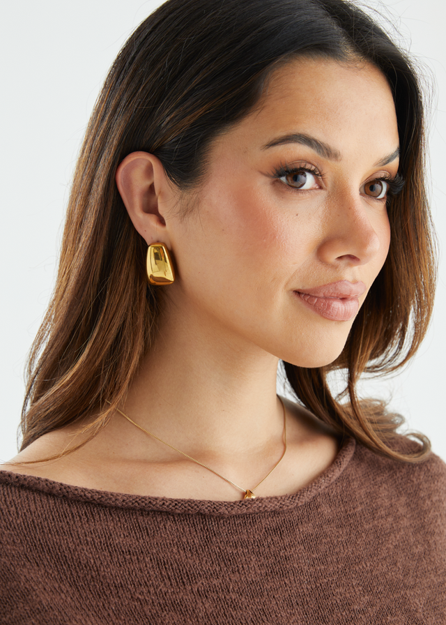Mikah Earrings - Gold