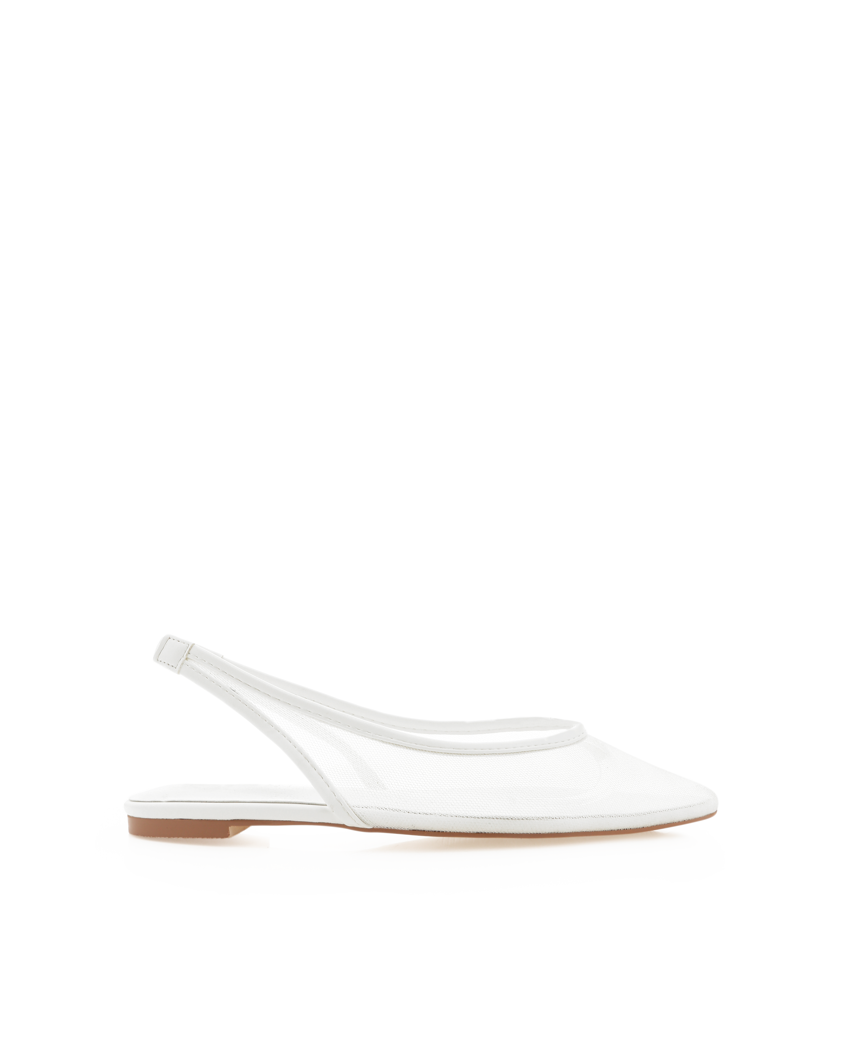 Margot Flats - White Mesh