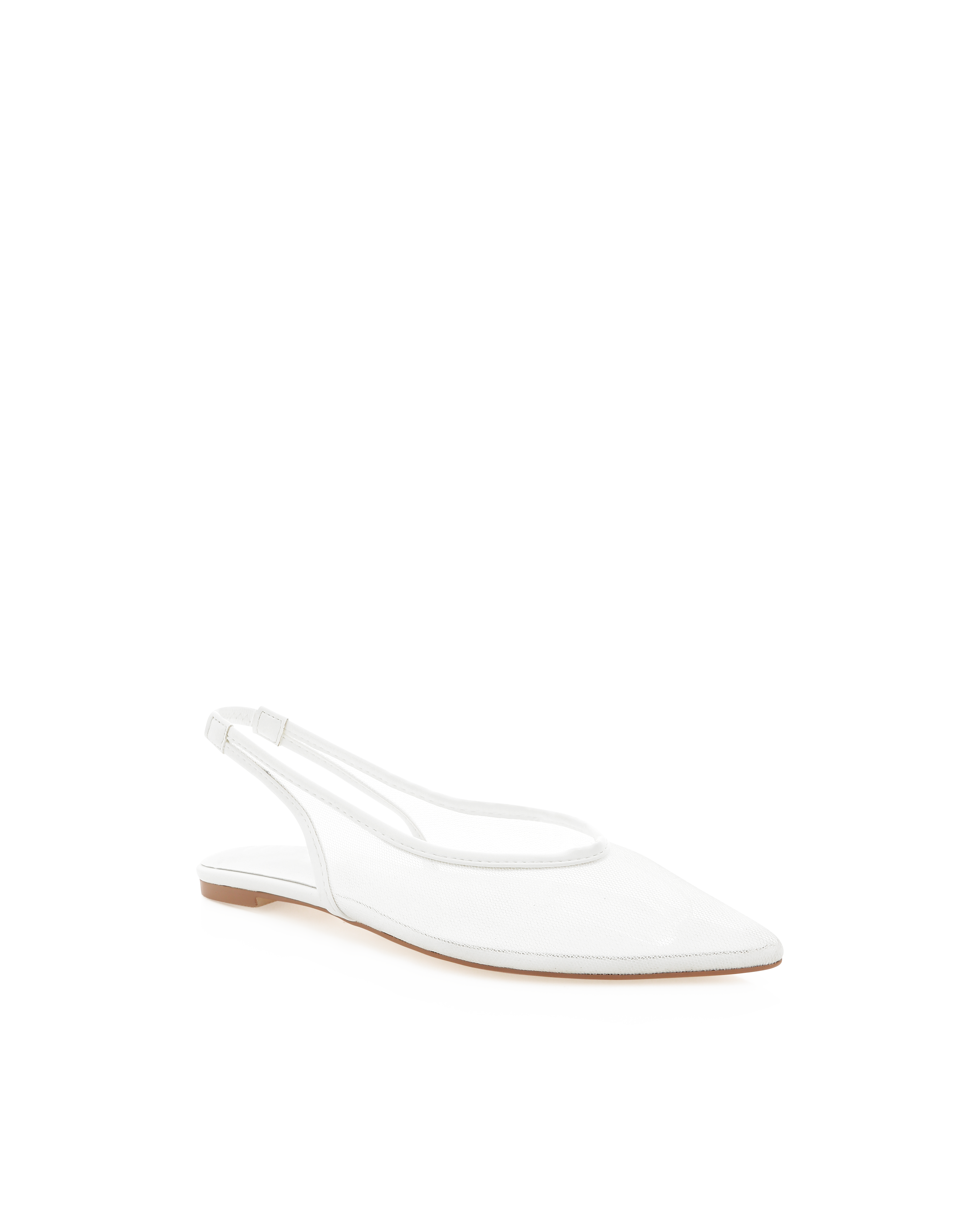 Margot Flats - White Mesh