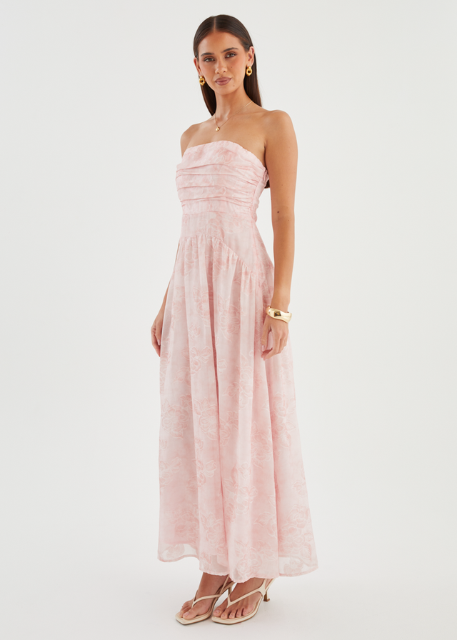 Anneli Strapless Maxi Dress - Blush