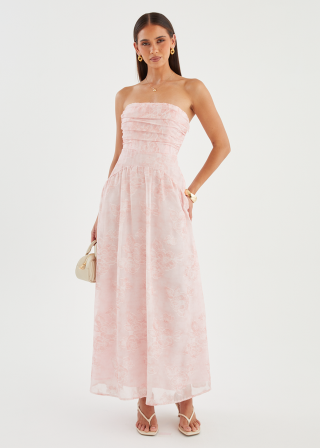 Anneli Strapless Maxi Dress - Blush