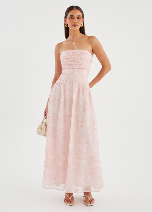 Anneli Strapless Maxi Dress - Blush