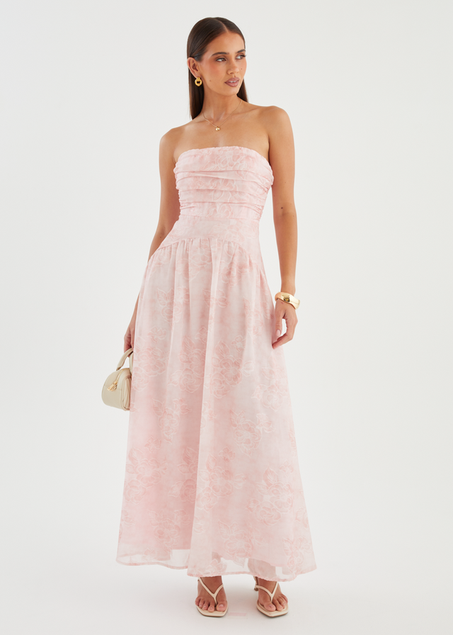 Anneli Strapless Maxi Dress - Blush