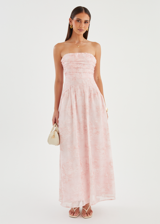 Anneli Strapless Maxi Dress - Blush