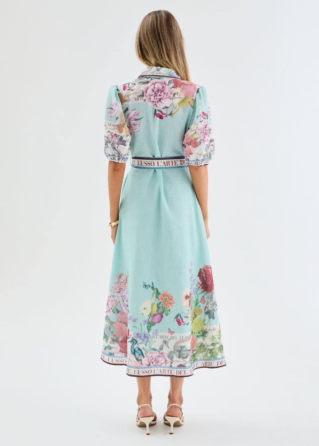 Majestic Midi Dress - Floral Frame