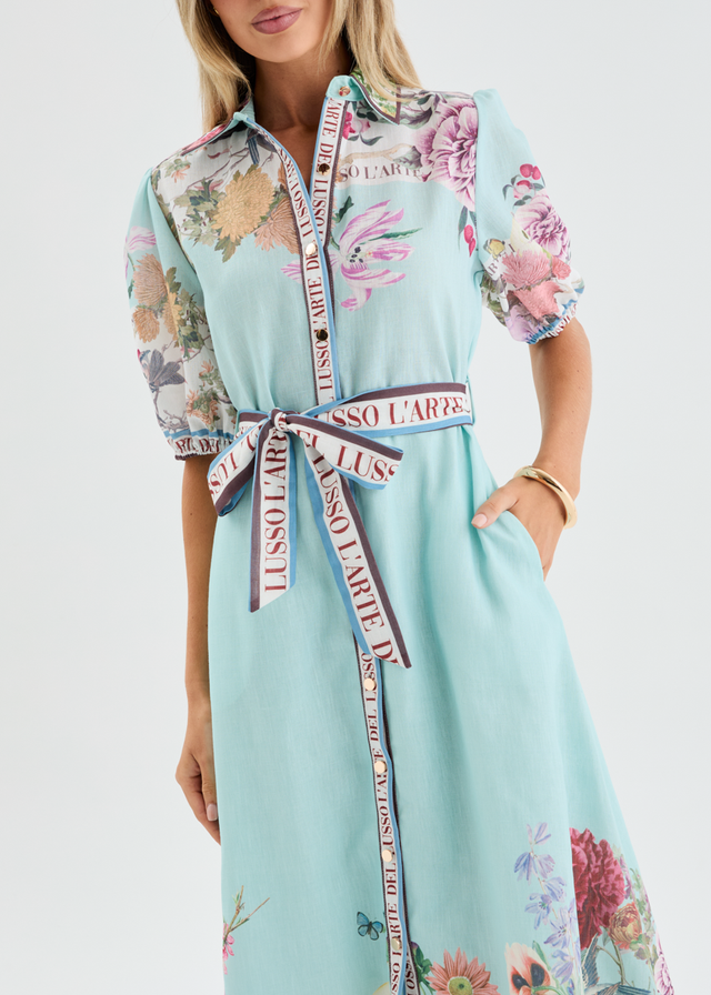 Majestic Midi Dress - Floral Frame