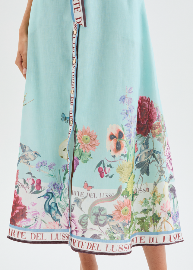 Majestic Midi Dress - Floral Frame