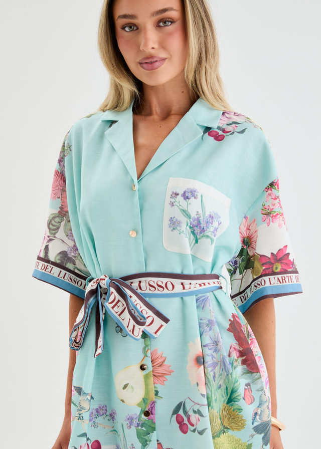 Mikela Dress - Floral Frame