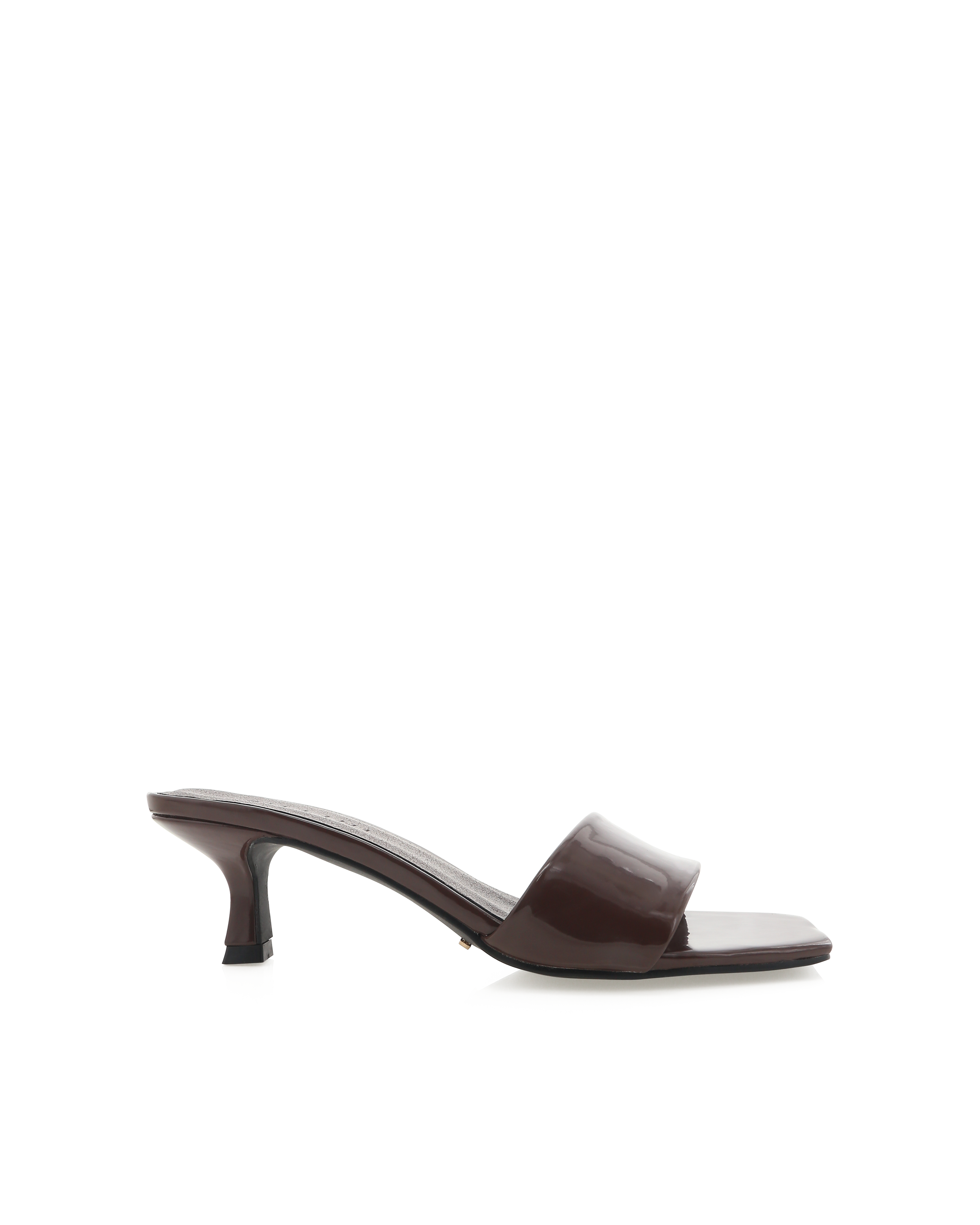 Olga Heels - Choc Shine