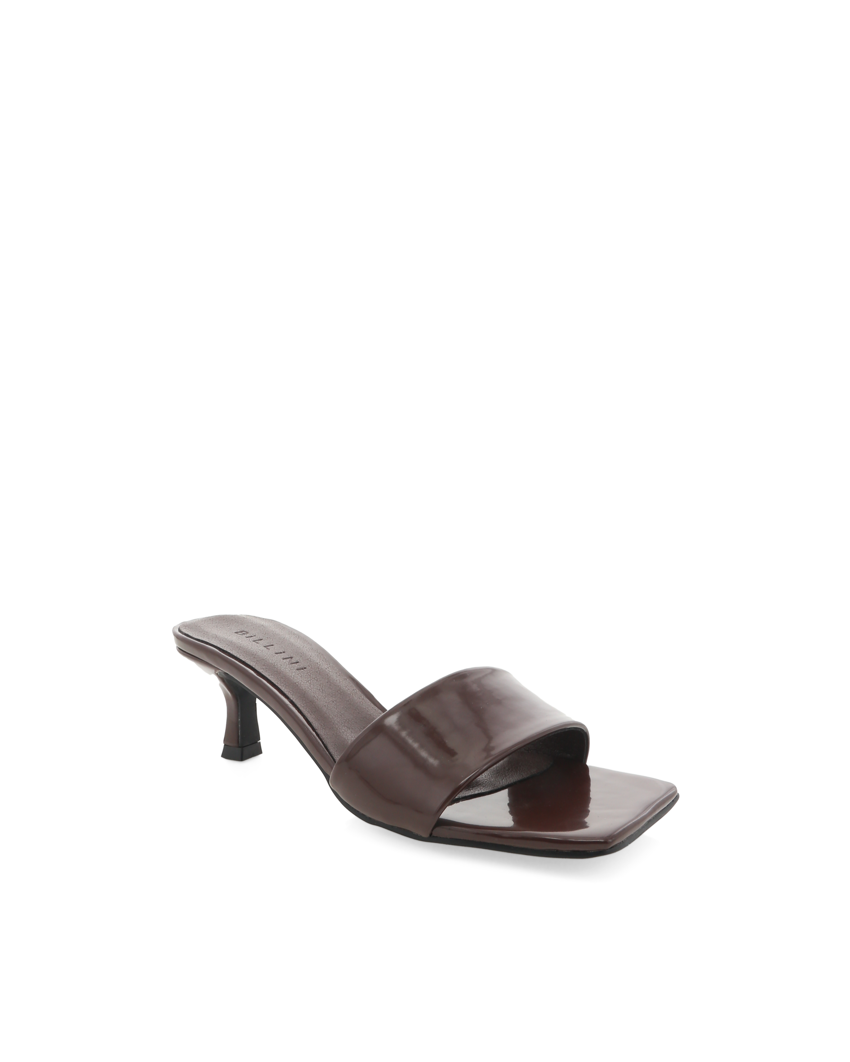 Olga Heels - Choc Shine