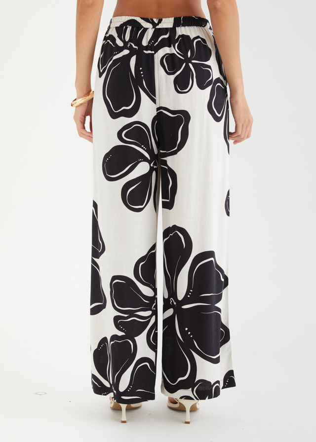Danie Pants - Black Flowers