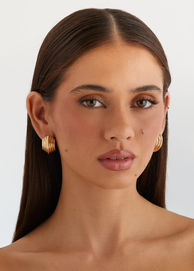 Eclair Earrings - Gold