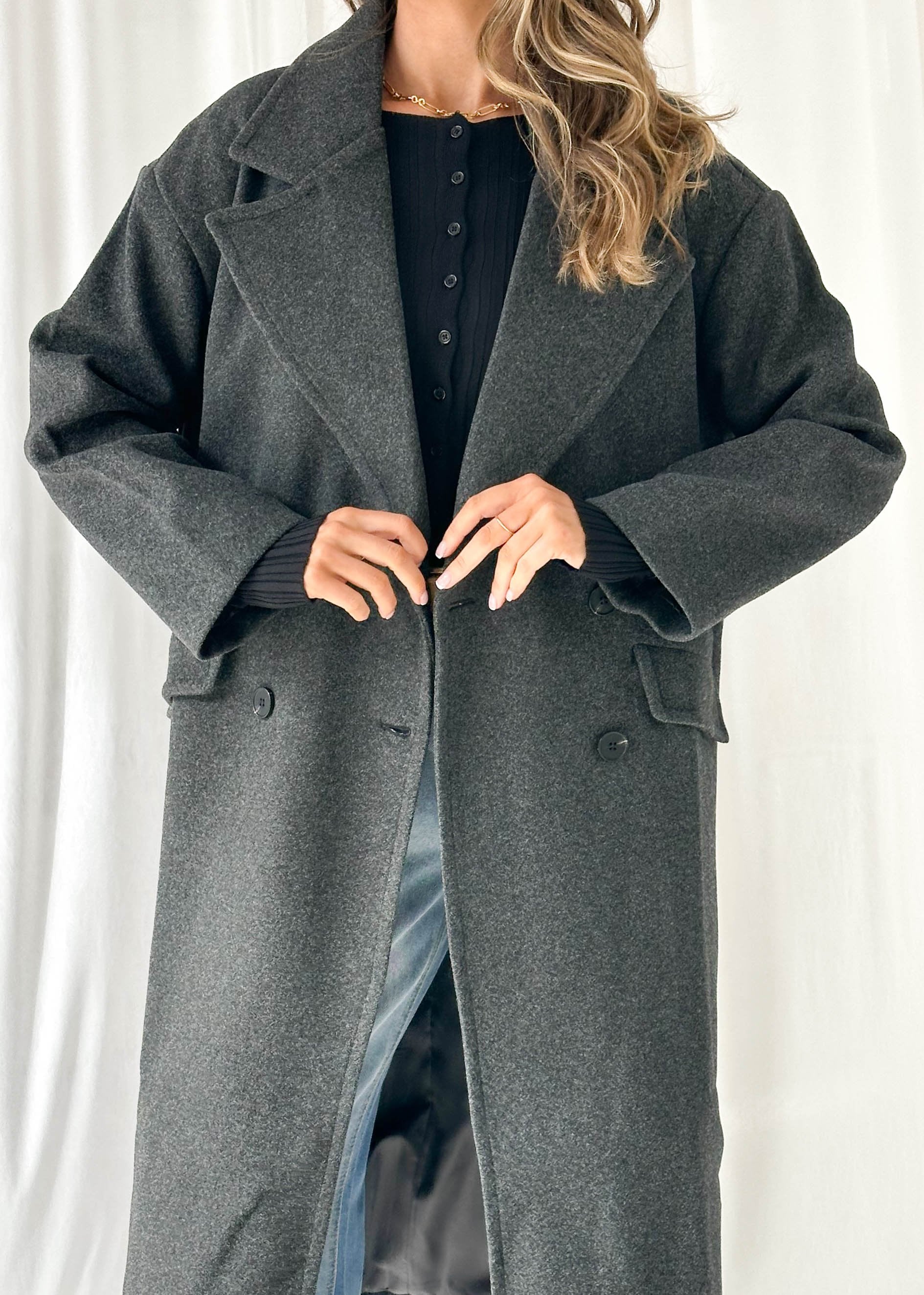 Ajax Coat - Charcoal