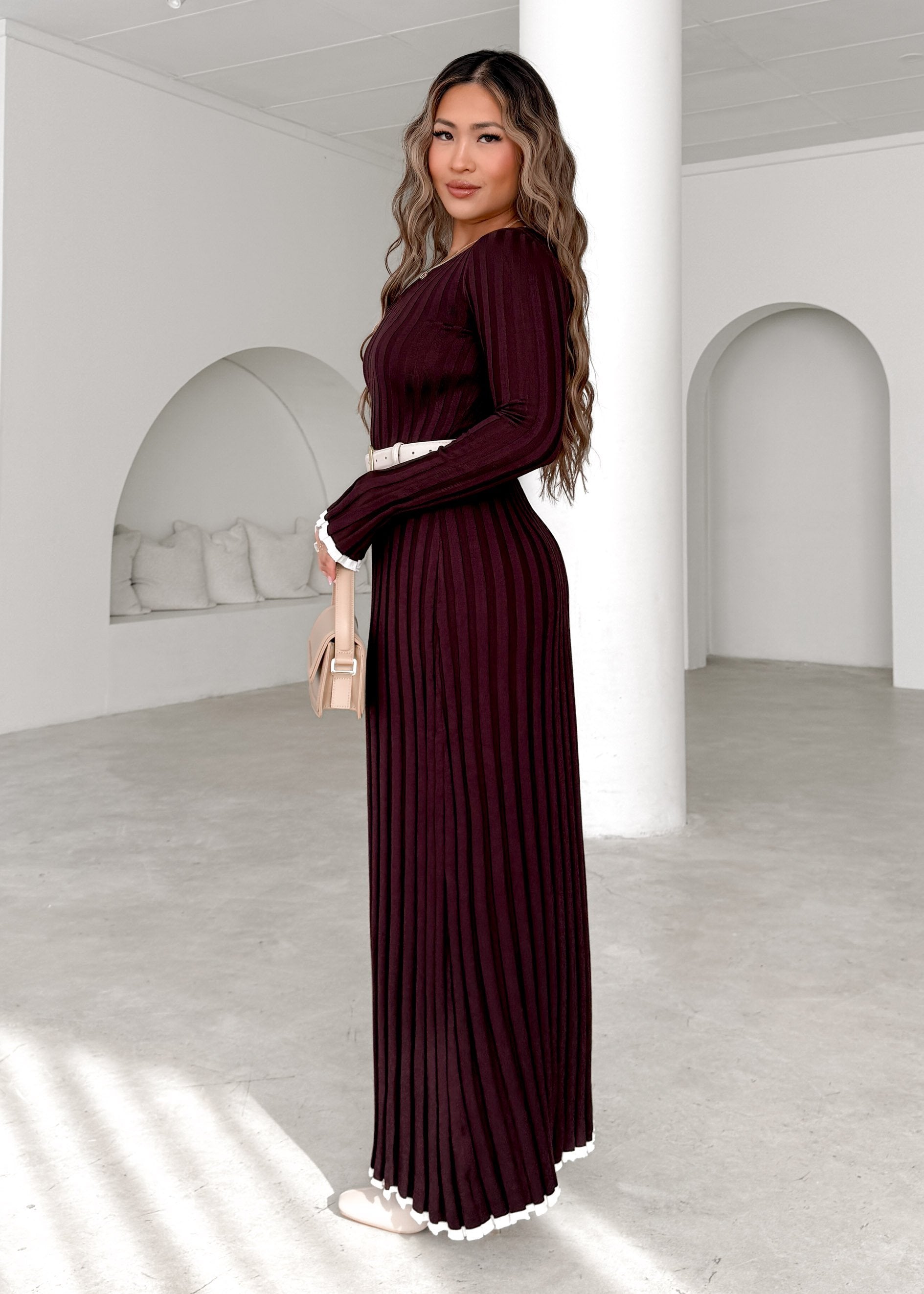 Bellarose Knit Maxi Dress - Chocolate