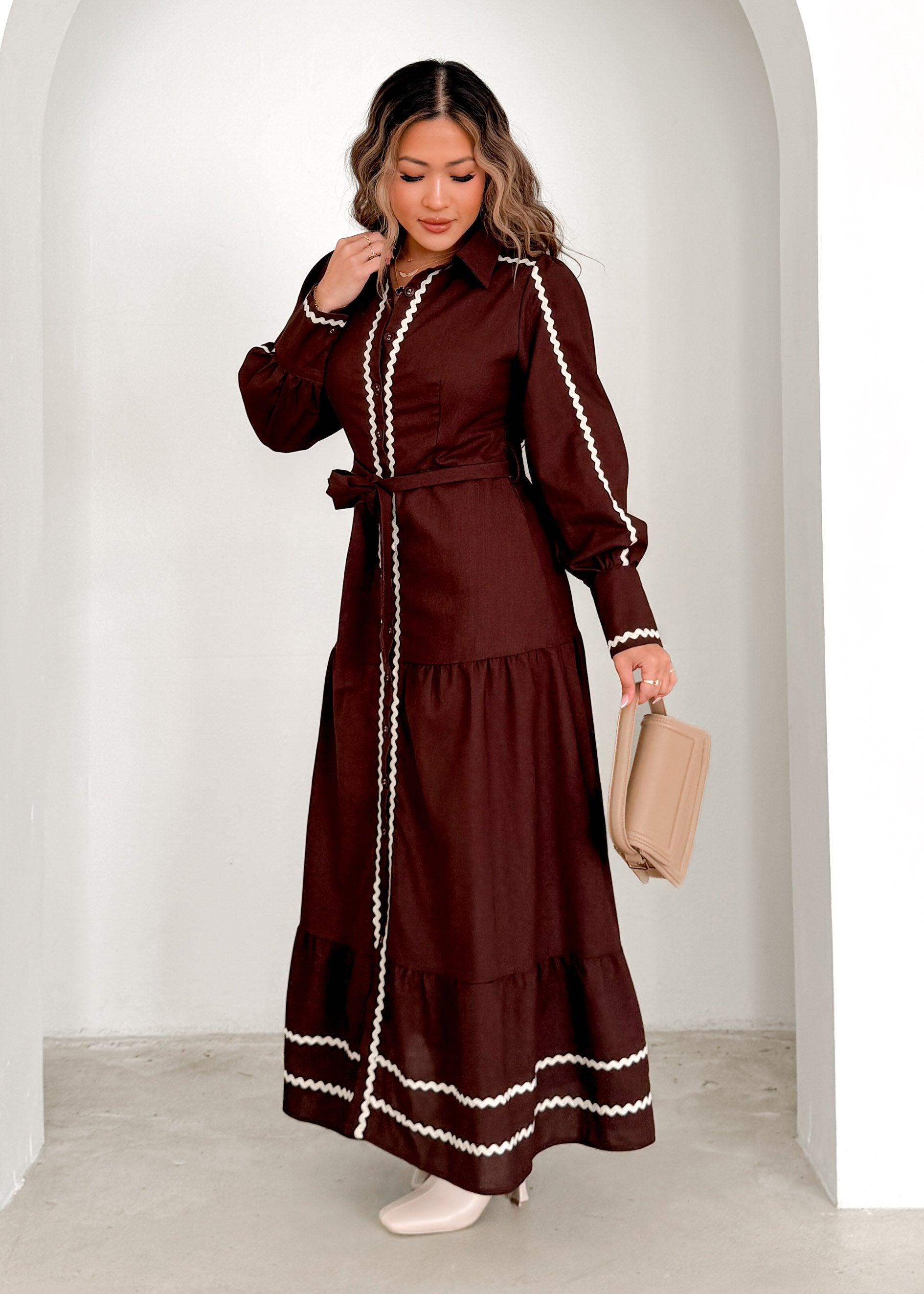 Jordana Maxi Dress - Chocolate