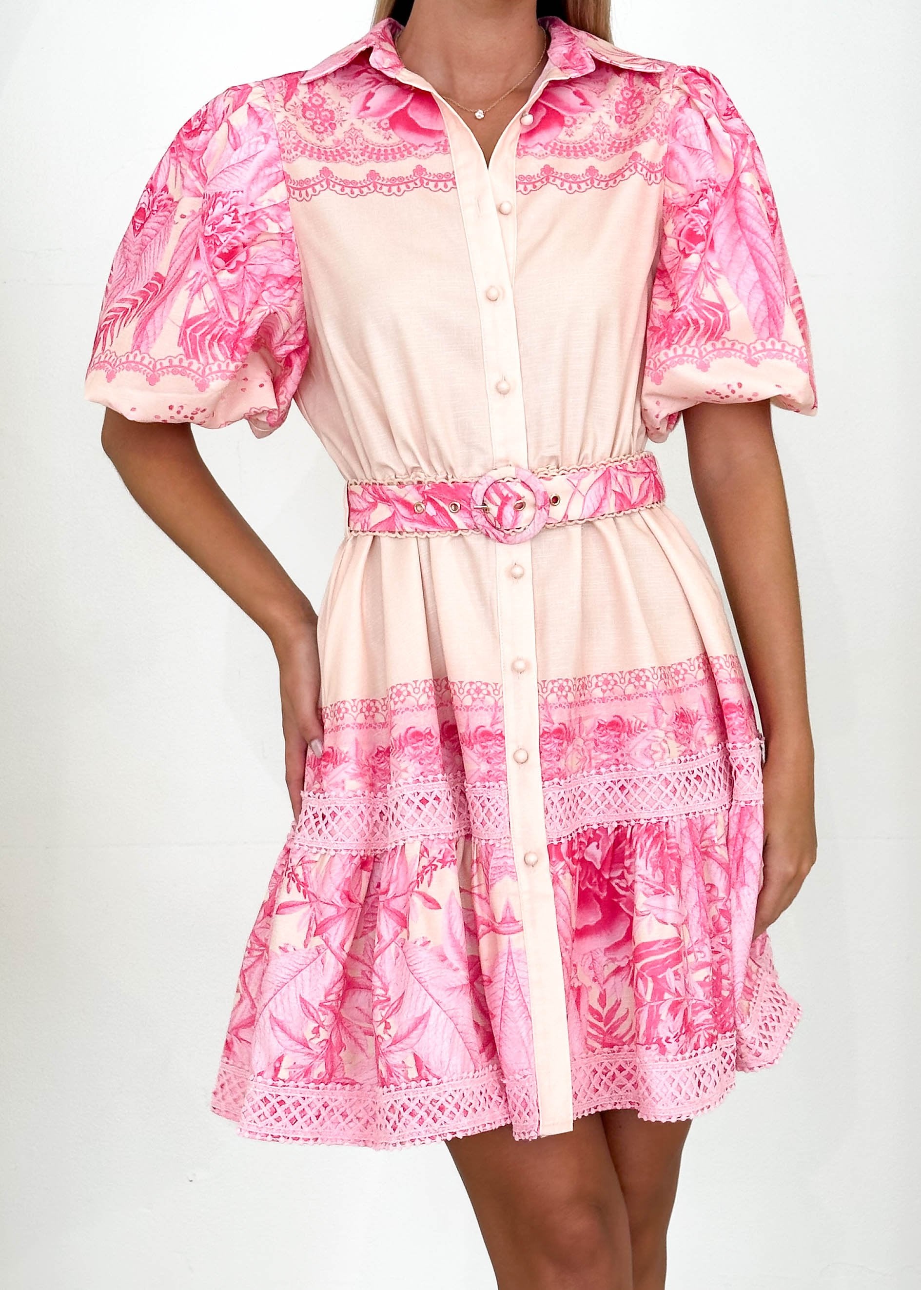 Anaka Dress - Pink Floral