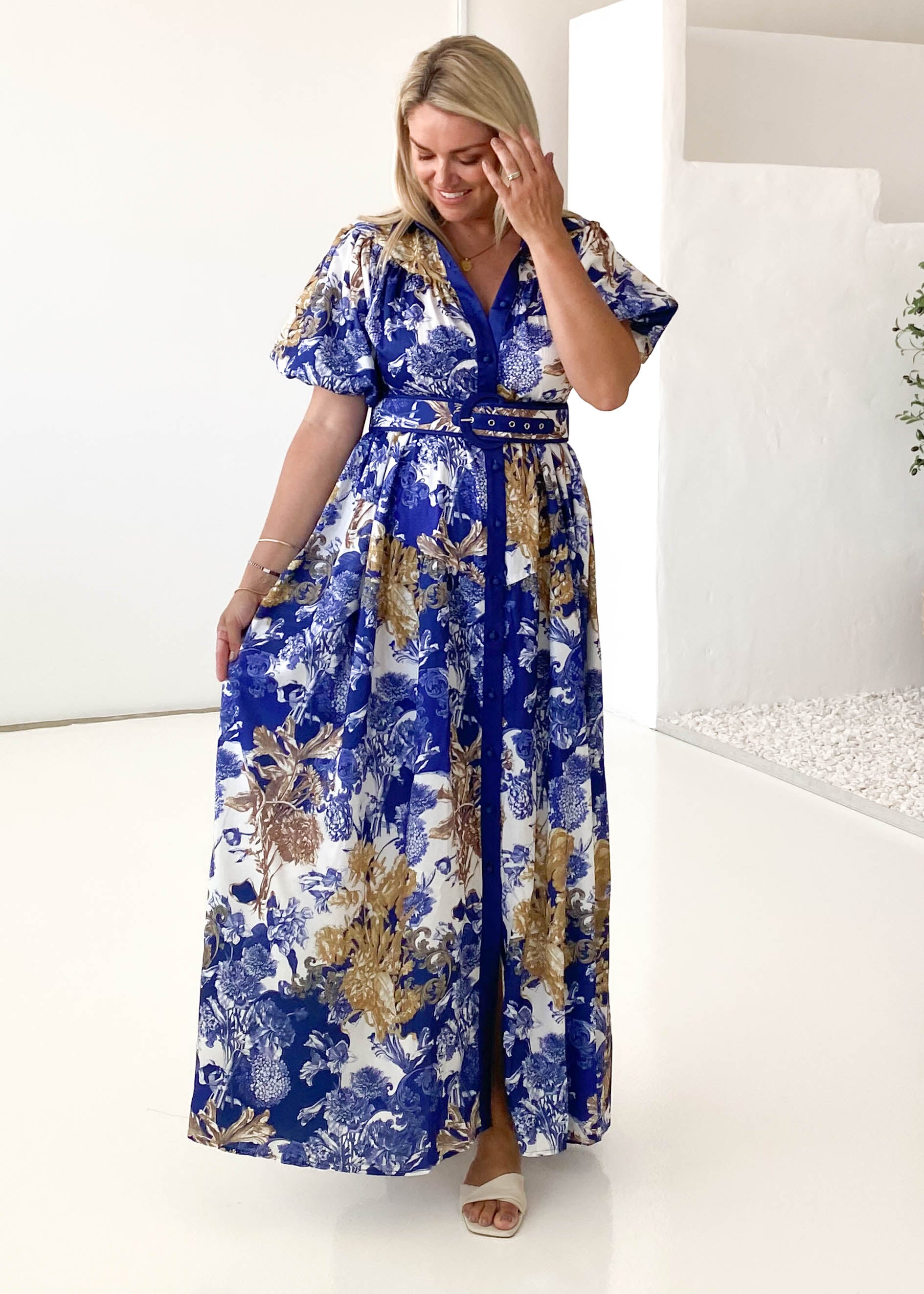 Anouk Maxi Dress - Navy Chateau