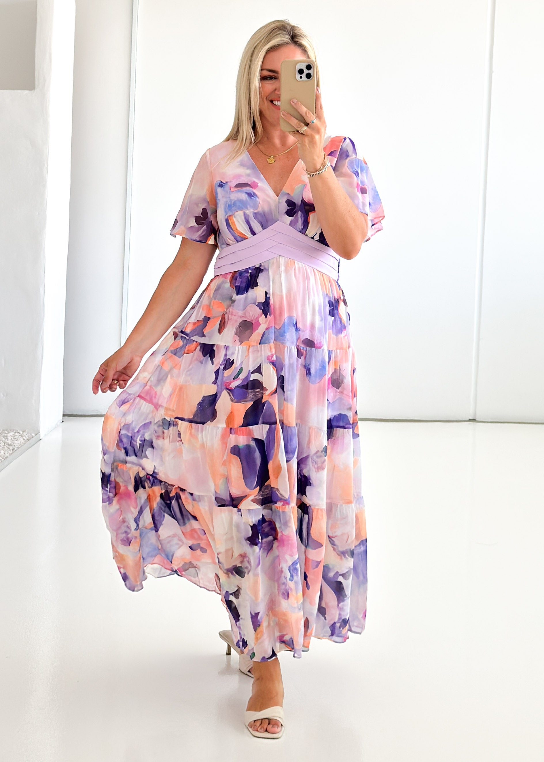 Gracelands Maxi Dress - Lilac Garden