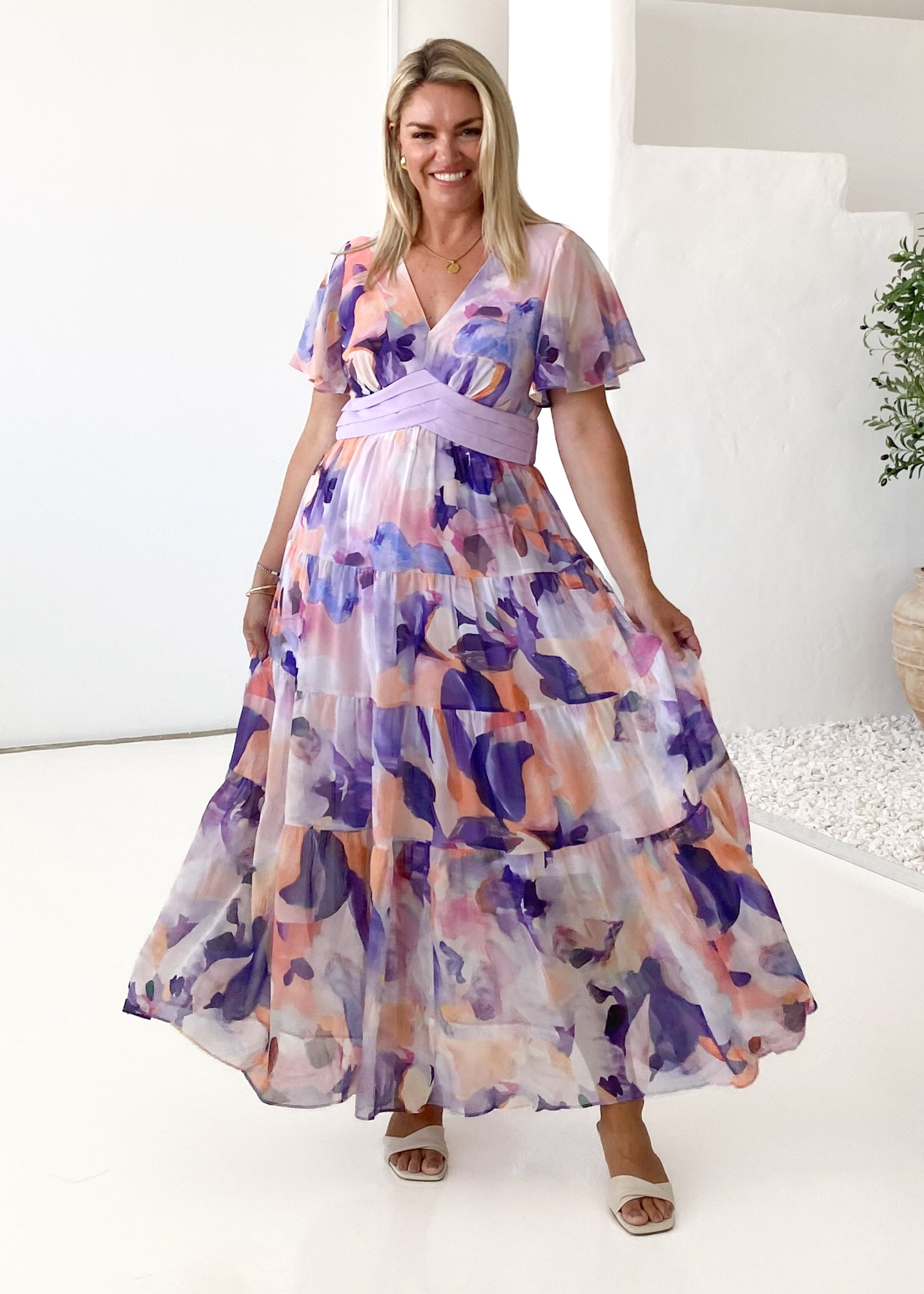 Gracelands Maxi Dress - Lilac Garden