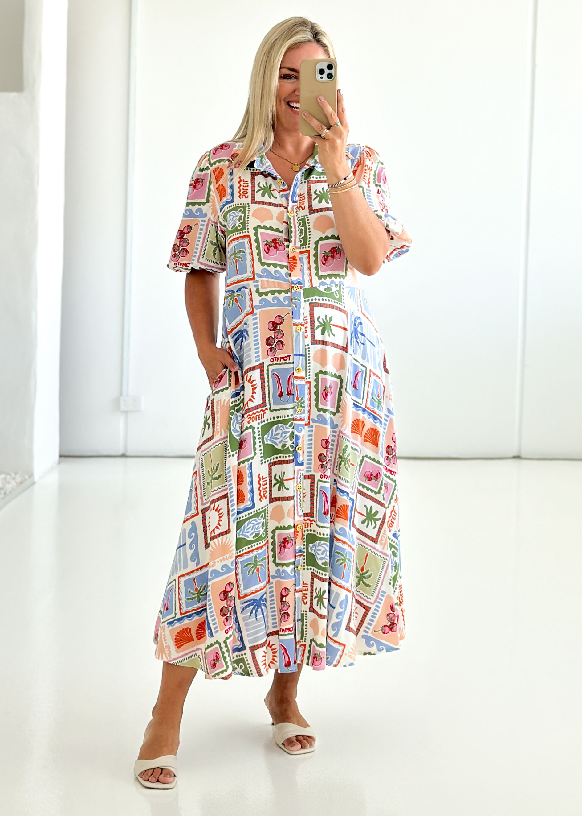 Charmaine Maxi Dress - Sunny Pepper