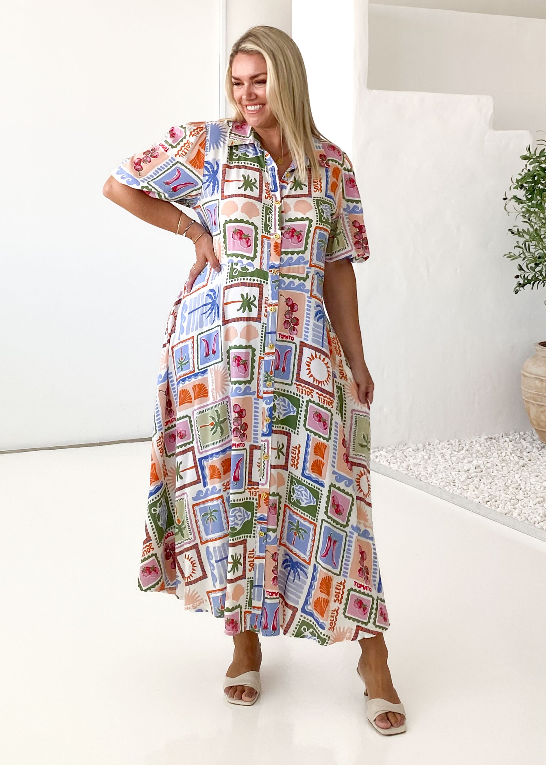 Charmaine Maxi Dress - Sunny Pepper