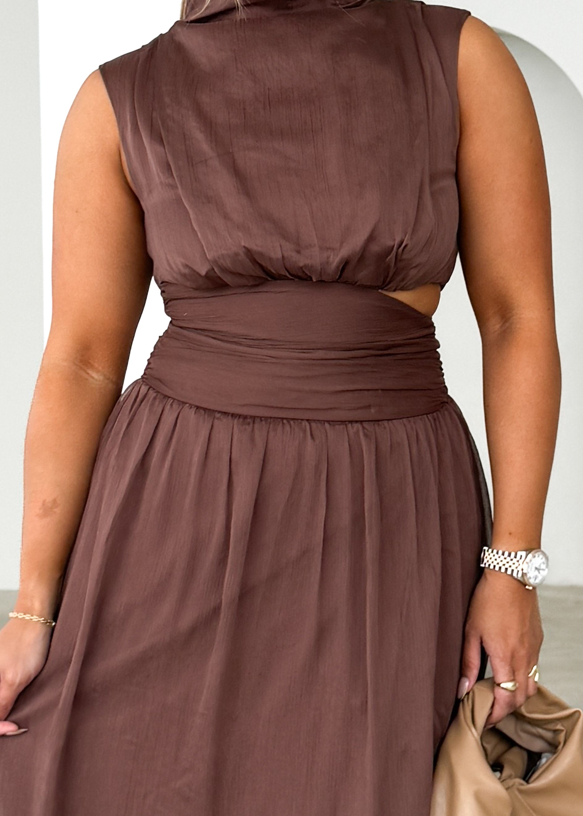 Everett Maxi Dress - Chocolate