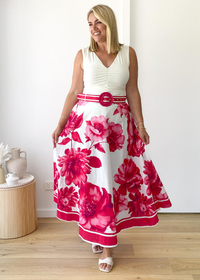Dejana Maxi Skirt - Ruby Dahlia