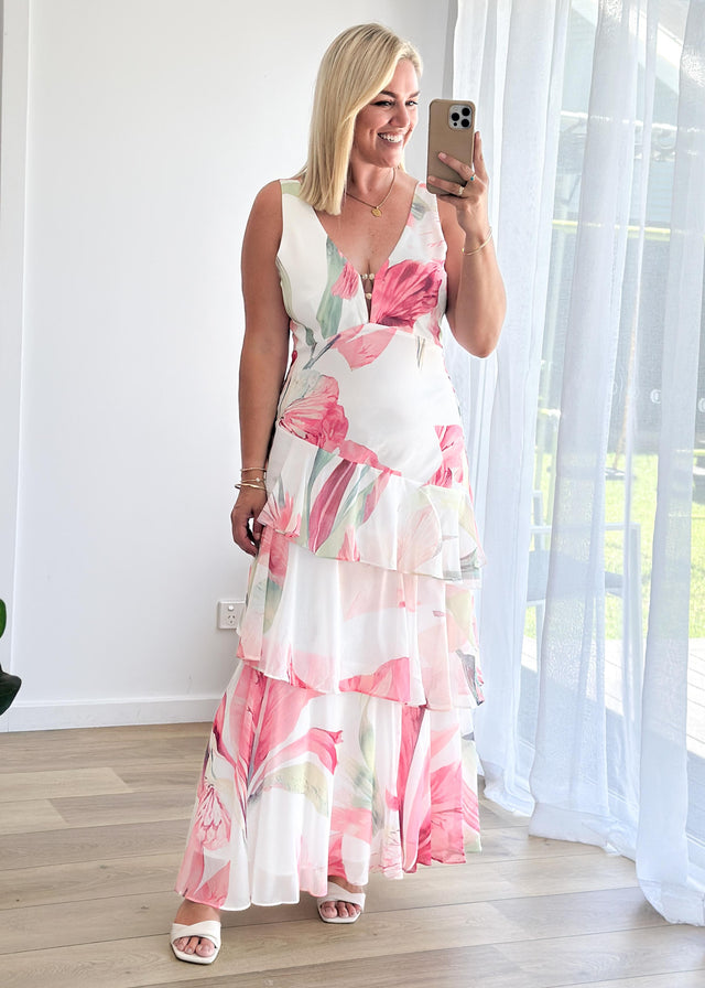 Souline Maxi Dress - Pink Oasis