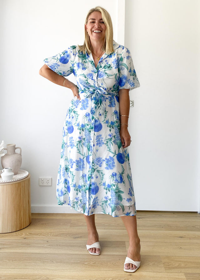 Arlene Maxi Dress - Blue Garden