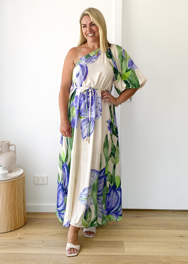 Karlene One Shoulder Maxi Dress - Sweet Iris