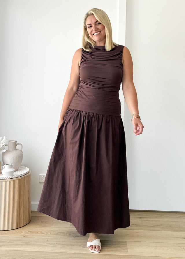 Dobrev Maxi Dress - Chocolate