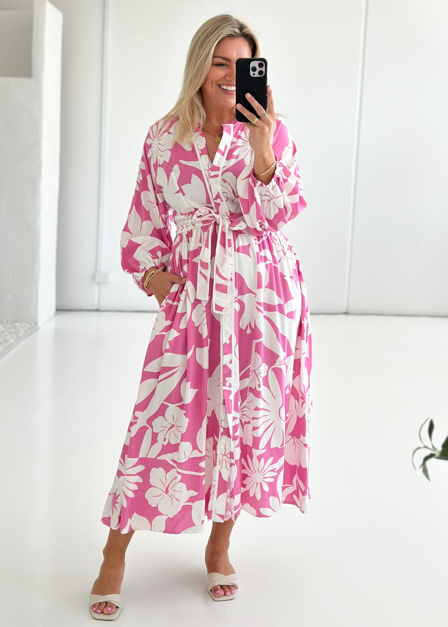 Fernanda Maxi Dress - Nola Pink