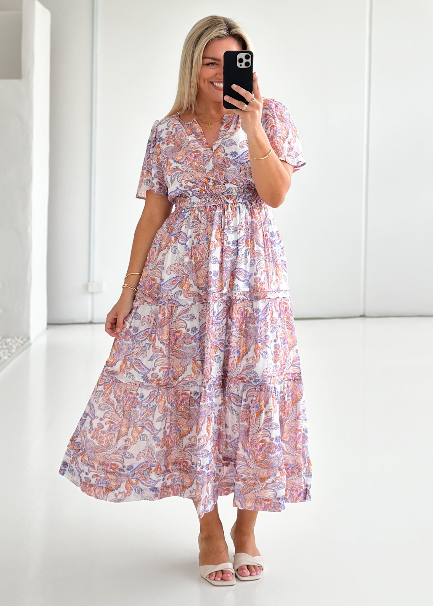 Belladonna Maxi Dress - Lilac Paisley