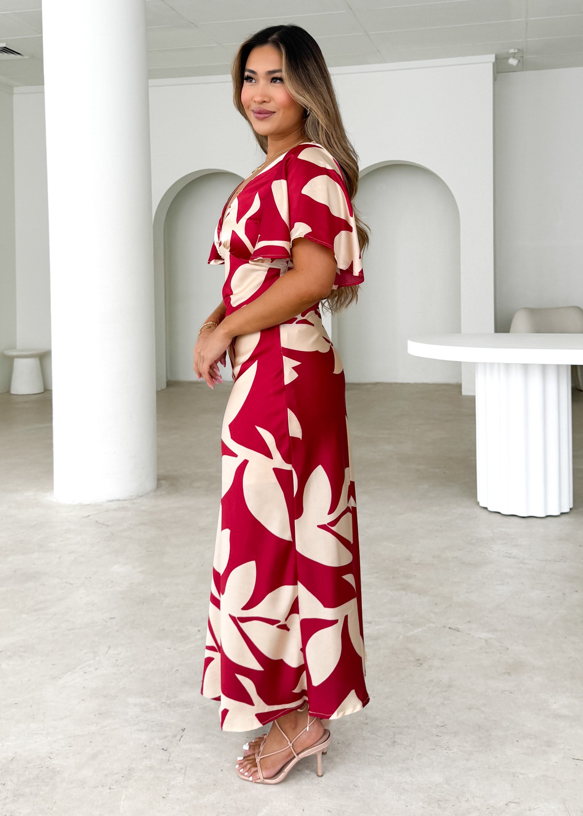 Mintoe Maxi Dress - Ruby Leaf