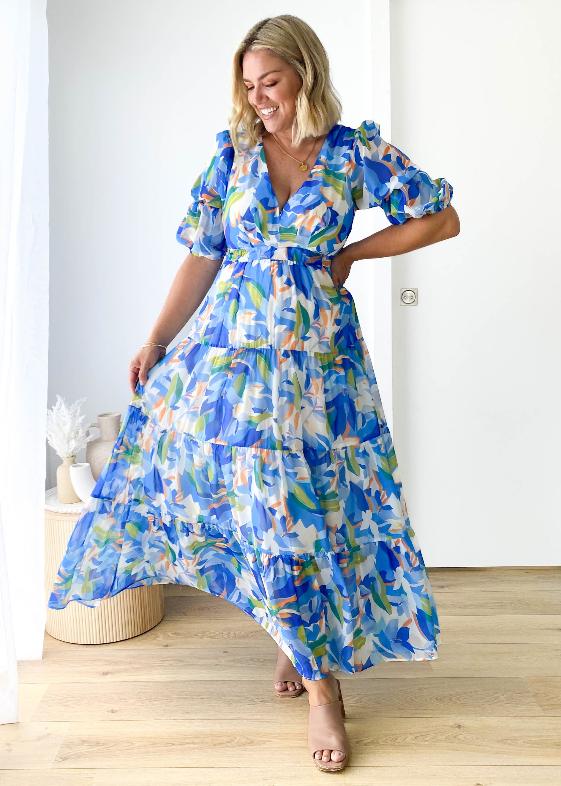 Armella Maxi Dress - Bluebird