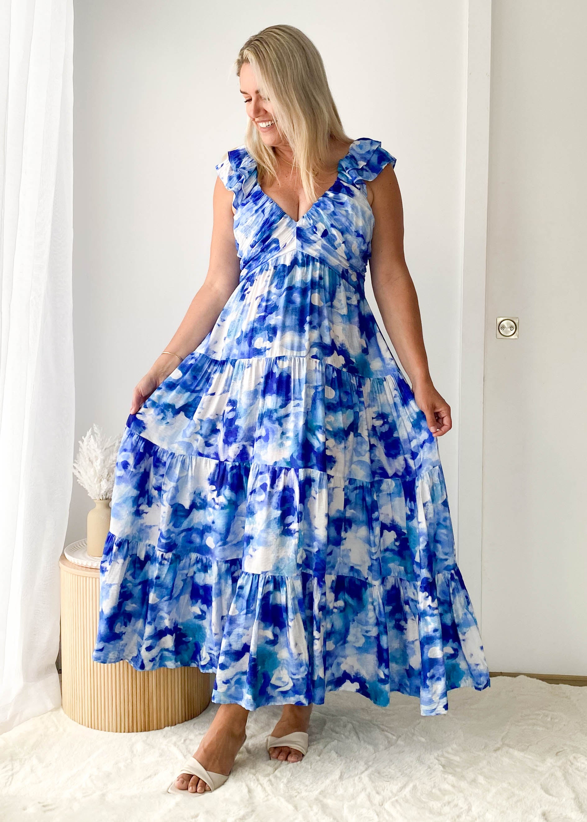 Finley Maxi Dress - Blue Splash