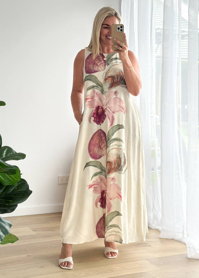 Stassi Maxi Dress - Sea siren
