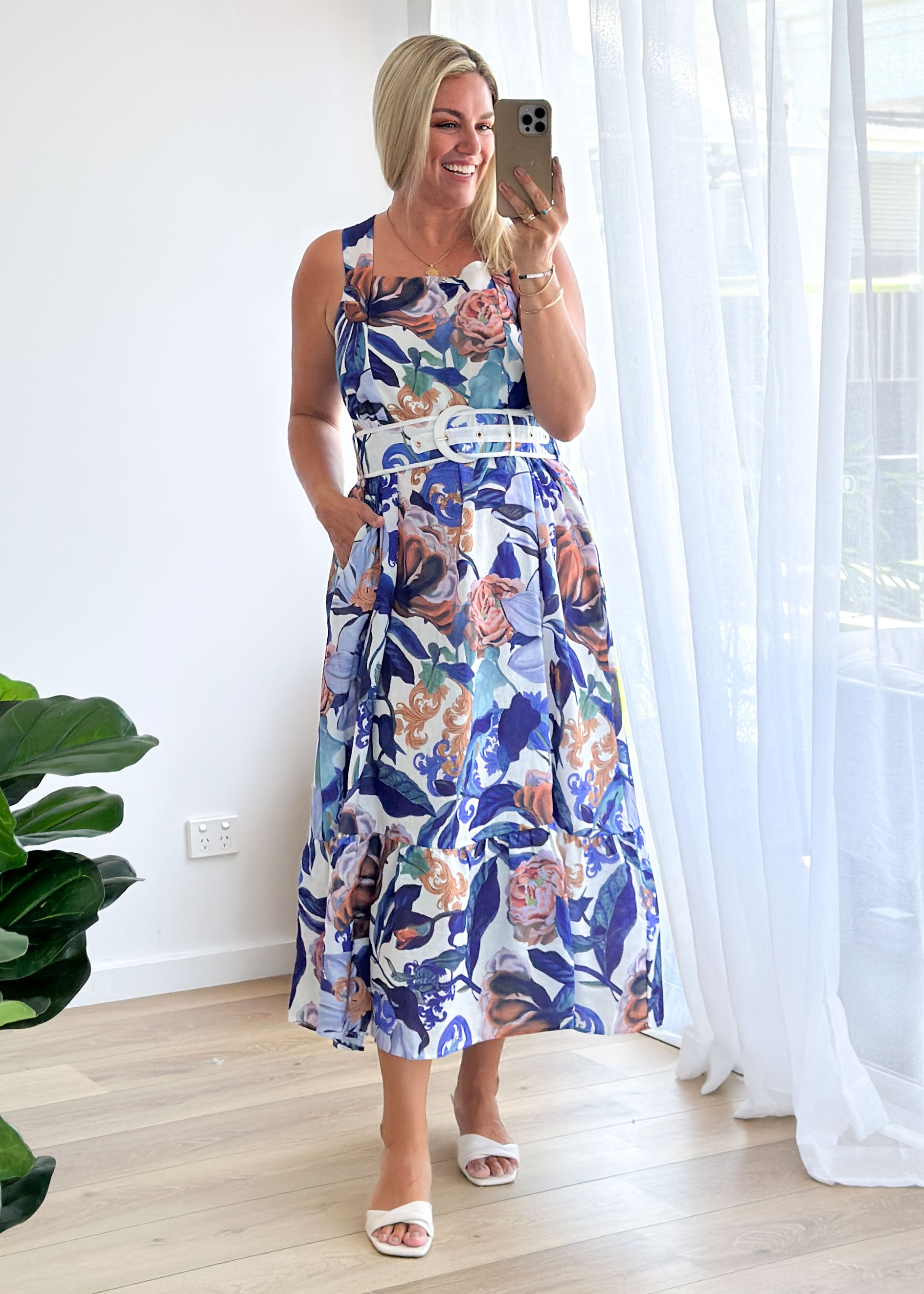 Wisteria Maxi Dress - Donatella Azure