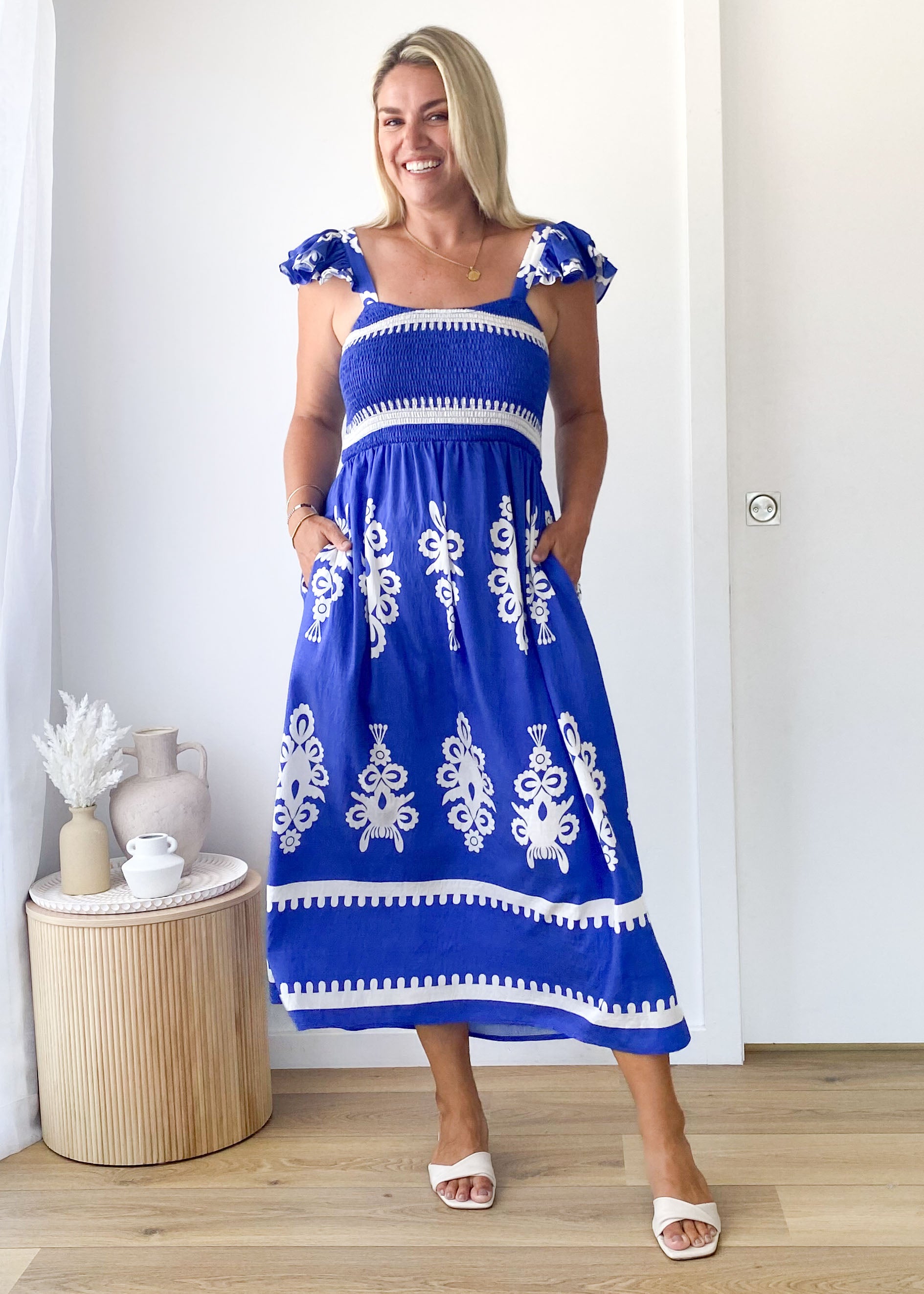 Outlaw Maxi Dress - Cobalt