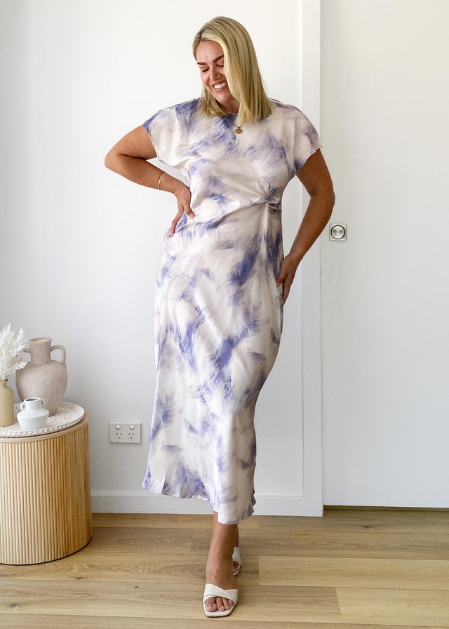 Odesza Maxi Dress - Purple Abstract